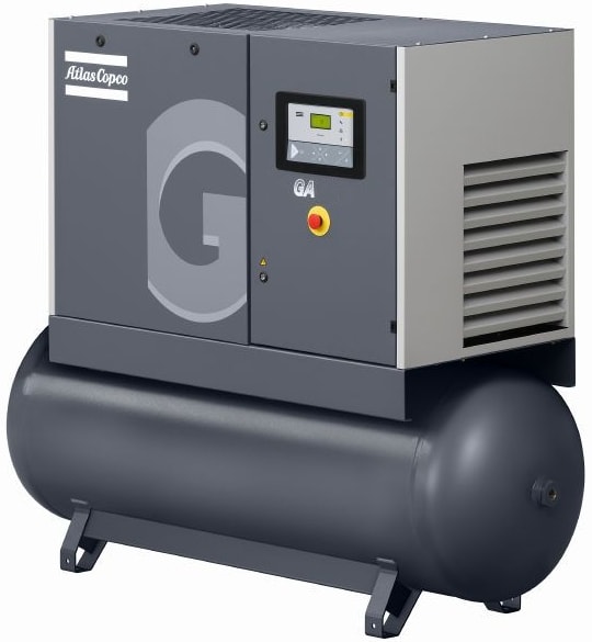 Винтовой компрессор Atlas Copco GA 18 10 с ресивером