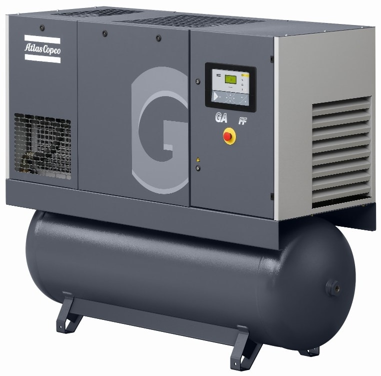 Винтовой компрессор Atlas Copco GA 26 13 FF с ресивером