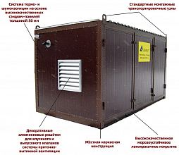 Дизельный генератор Азимут АД 280-Т400 в контейнере — фото 3