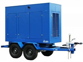 Дизельный генератор ТСС АД-300С-Т400-1РПМ5 на шасси — фото 1