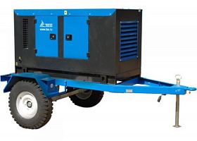 Дизельный генератор ТСС АД-10С-Т400-1РКМ13 на шасси — фото 1