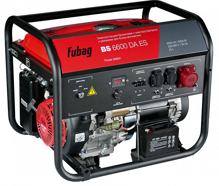 Бензиновый генератор Fubag BS 6600 DА ES с АВР