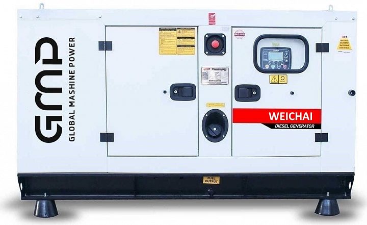 Дизельный генератор Weichai GMP 33WA в кожухе  