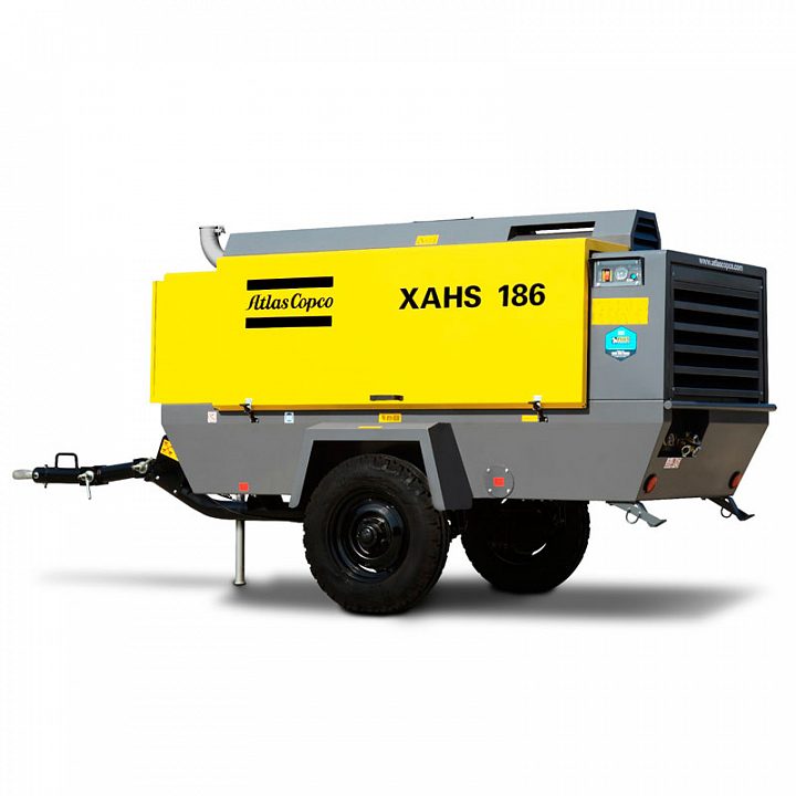 Дизельный компрессор Atlas Copco XAHS 186 DD на шасси